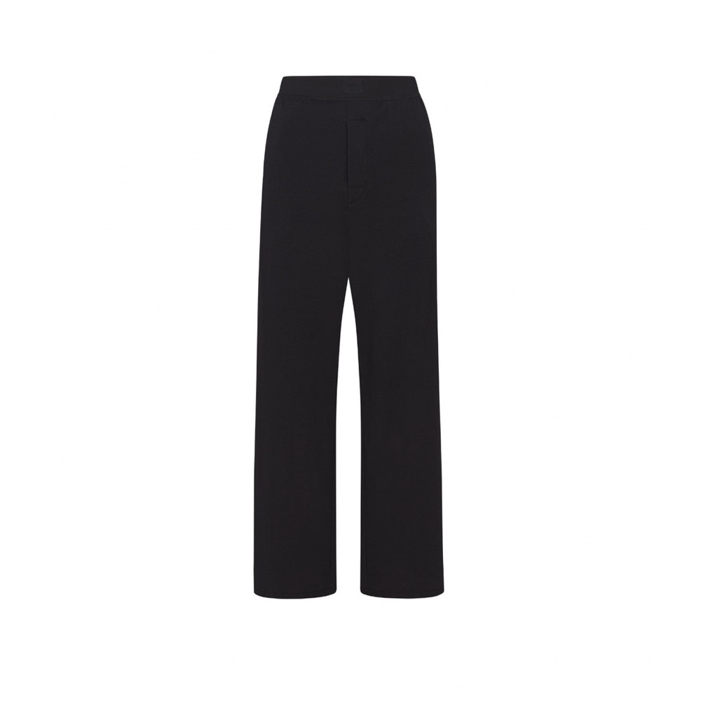 NWT NIB SKIMS Boyfriend Loose Pant in Onyx Size Large Oversized Pockets Trending